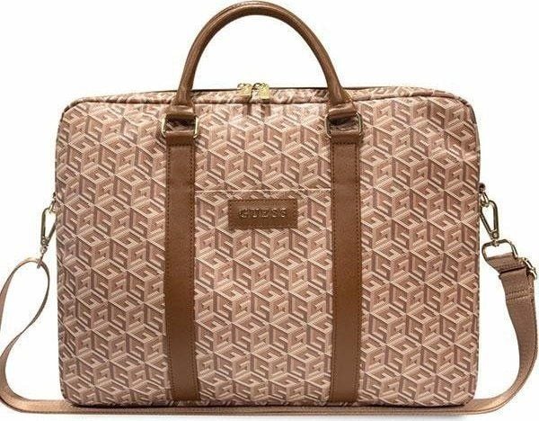 Guess laptopväska 16" GCube Stripes beige (GUE002884)
