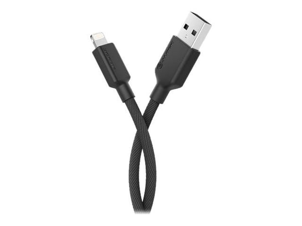 ALOGIC Elements Pro - Lightning-kaapeli - USB-uros Lightning-uros - 2 m - musta