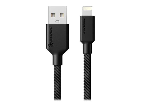 ALOGIC Elements Pro - Lightning-kaapeli - USB-uros Lightning-uros - 2 m - musta