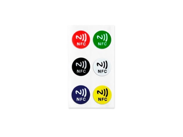Light Solutions NFC tag - NTAG213 - Coloured stickers - 6 pcs Light Solutions NFC tag - NTAG213 - Coloured stickers - 6 pcs