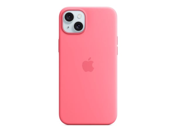 Apple - Bagsidecover til mobiltelefon - MagSafe-kompatibilitet - silikoni - vaaleanpunainen - iPhone 15 Plus -puhelimelle