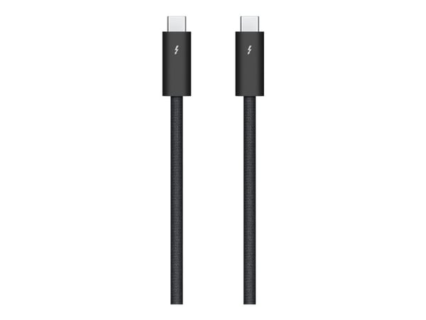 Apple Thunderbolt 4 Pro - USB-kabel - USB-C (hane) till USB-C (hane) - USB 3.1 Gen 2 / Thunderbolt 3 / Thunderbolt 4 - 3 m - stöd för kedjekoppling...
