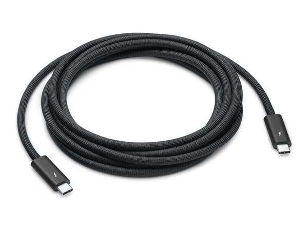 Apple Thunderbolt 4 Pro - USB-kabel - USB-C (hann) til USB-C (hann) - USB 3.1 Gen 2 / Thunderbolt 3 / Thunderbolt 4 - 3 m - støtte for kjedekopling...