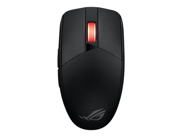 ASUS ROG Strix Impact III - Mus - optisk - 7 knapper - kablet, trådløs - USB, Bluetooth 5.1, 2.4 GHz - USB ROG Omni trådløs mottaker - svart