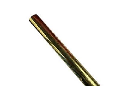 700mm rør poleret messing -