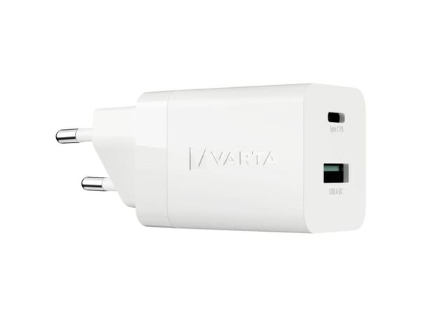 Varta 57955 101 111, inomhus, AC, 3 A, Vit