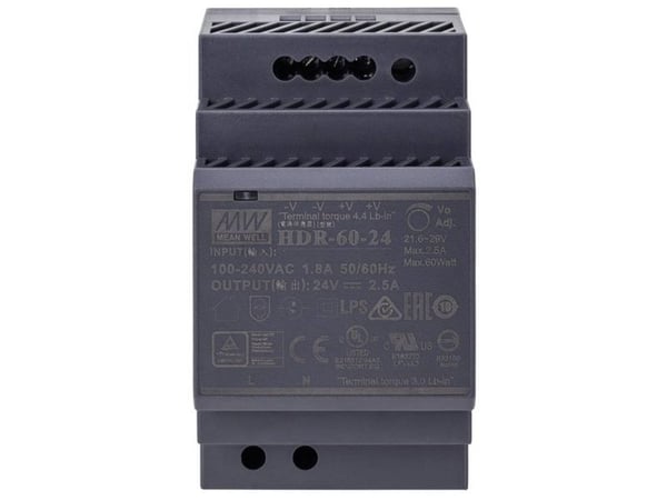 ABUS TVHS20300 24 V likestrømforsyningsenhet for topphattskinne (TVHS20300)