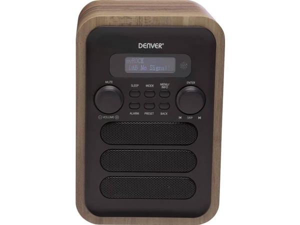 DENVER DAB-48 - DAB-radio - 2.5 watt (Total) - grå