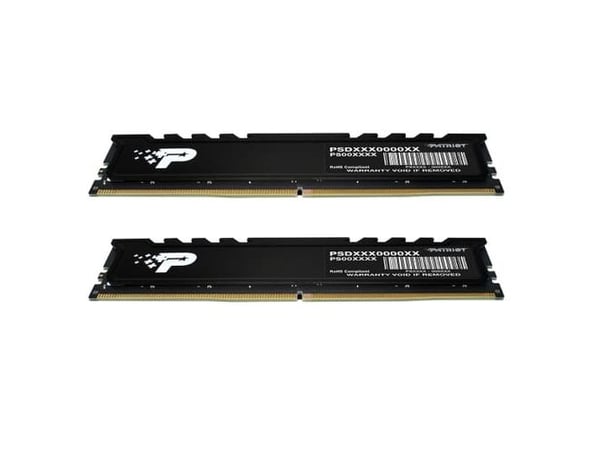 Patriot Signature Premium - DDR5 - sett - 32 GB: 2 x 16 GB - DIMM 288-pin - 5600 MT/s / PC5-44800 - CL46 - 1.1 V - ikke-bufret - on-die ECC