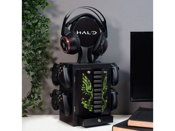 Numskull Games 5056280422457, Spillplateholder, Xbox, Sort, Grønn, Matt, 1 stykker