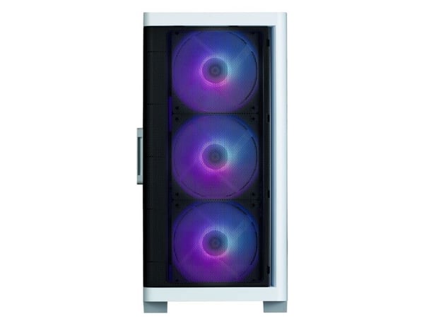 Zalman M4 - MT - micro ATX - sidepanel med vindu (herdet glass) - ingen strømforsyning - hvit - USB/lyd