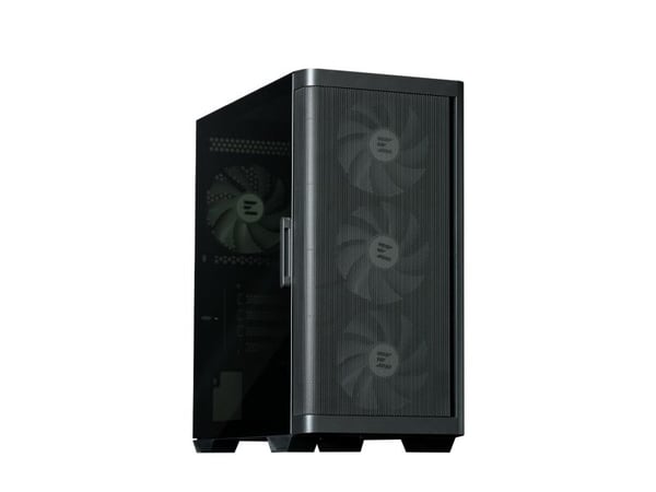 Zalman M4 - MT - micro ATX - sidepanel med vindu (herdet glass) - ingen strømforsyning - svart - USB/lyd