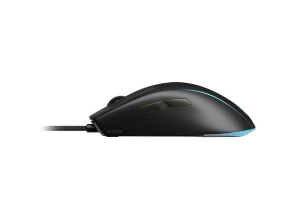 CORSAIR M75 - Mus - lett, RGB - høyre- og venstrehåndet - optisk - 8 knapper - kablet - USB