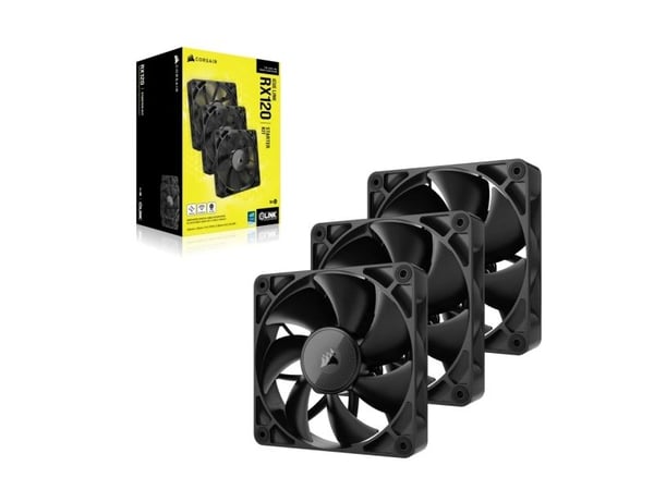 CORSAIR iCUE Link RX120 Triple Starter Kit - Kabinettvifte - 120 mm (en pakke 3)
