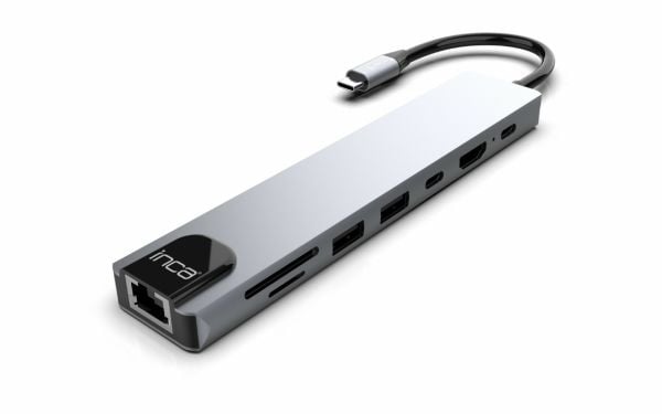 Inca ITPC-7T, USB Type-C, HDMI, RJ-45, USB 2.0, USB 3.0, USB Type-C, 1000 Mbit/s, 30 hz, 3840 x 2160 pixlar, Gjuten aluminium
