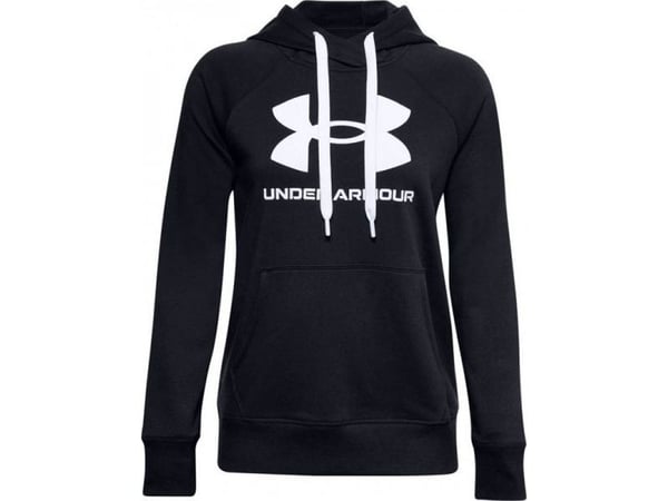 Bluza damska Under Armour Rival Fleece Logo Hoodie tamsiai juoda 1356318 001 (M)