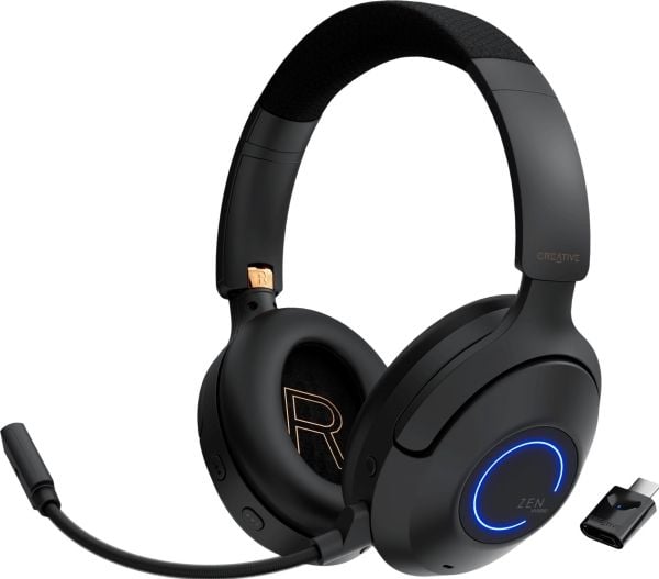 Creative Zen Hybrid Pro Classic - Hodesett - full størrelse - Bluetooth - trådløs - aktiv støydemping - svart