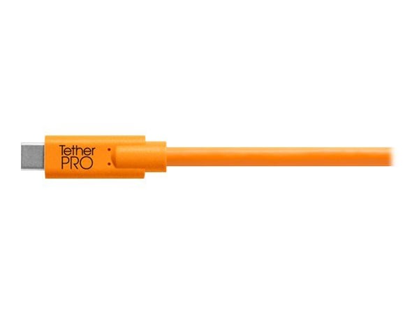 Tether Tools CUC33R15-ORG, 4,6 m, USB C, Micro-USB B, USB 3.2 Gen 1 (3.1 Gen 1), 5000 Mbit/s, Oranssi