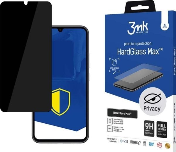 3MK HardGlass Max Privacy, Galaxy A34 5G, 1 stykker