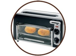 Tefal TL 6008 brødrister med miniovn Toast n Grill sort / matt aluminium