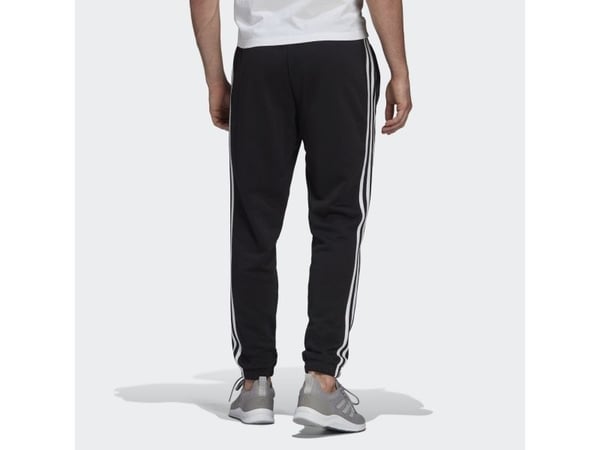 Adidas Essentials French Terry Tapered 3-stripes, Treningsbukser, Hankjønn, Sort, Voksen, Monokromatisk, S