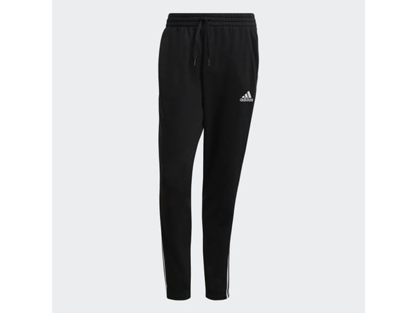 Adidas Essentials French Terry Tapered 3-stripes, Treningsbukser, Hankjønn, Sort, Voksen, Monokromatisk, S