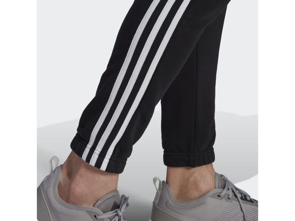 Adidas Essentials French Terry Tapered 3-stripes, Treningsbukser, Hankjønn, Sort, Voksen, Monokromatisk, S
