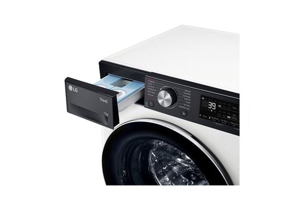 LG Serie R7 F4WR711S3HA - Vaskemaskin - Wi-Fi - bredde: 60 cm - dybde: 62 cm - høyde: 85 cm - frontileggelse - 11 kg - 1400 rpm - hvit