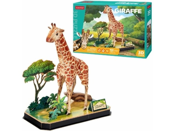 Cubic Fun CUBIC FUN PUSSEL 3D GIRAFFE DYR.