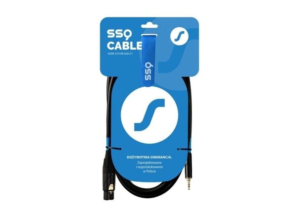 Kabel SSQ XLRMi5 - XLR hunn / Jack stereo 3,5