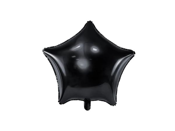 Party Deco Star folio ilmapallo, musta, 48cm universaali