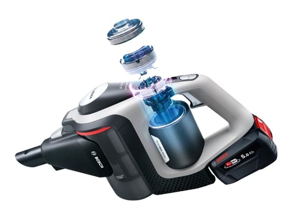 Bosch Unlimited Gen2 Serie | 8 BSS82SIL1 - Støvsuger - pinne/håndholdt (2-i-1) - uten pose - uten kabel - sølv inkludert lader