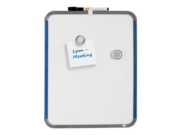 Nobo Slimline - Whiteboard - 360 x 280 mm - stål - magnetisk - sølv