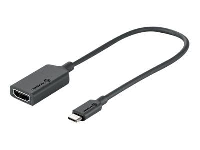 ALOGIC Elements Series - Videoadapteri - 24 pin USB-C han til HDMI hun - 20 cm - mørkegrå - 4K60Hz (4096 x 2160) tuki, 1080p tuki 240 Hz, 3D-videotuki