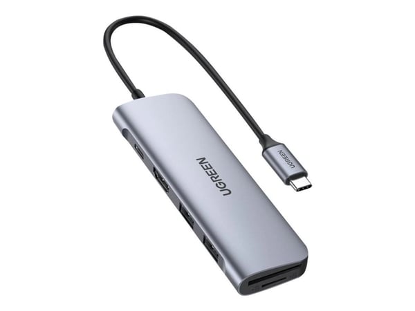 Ugreen 6-in-1 USB C Adapter with 4K HDMI - Dokkingstasjon - USB-C - HDMI