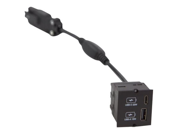 Bachmann 917.227, USB A + USB C, 0 - 35 °C, Musta, IP20, 250 V, 50/60 Hz