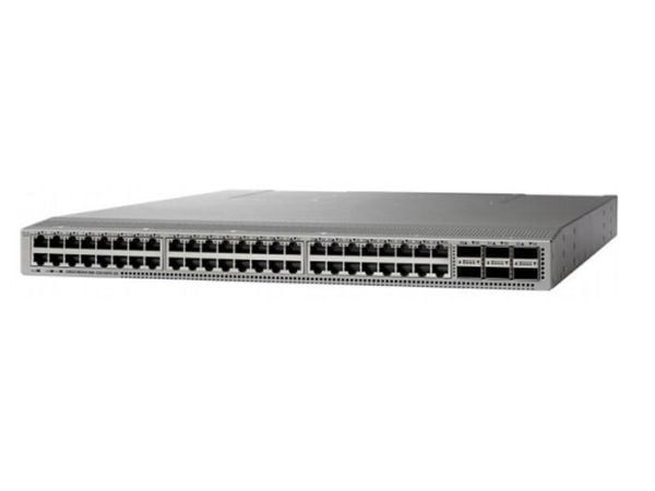 Cisco Nexus 93108TC-EX - Kytkin - Hallittu - 48 x 10GBase-T + 6 x 40 Gigabit / 100 Gigabit QSFP28 - telineeseen asennettava