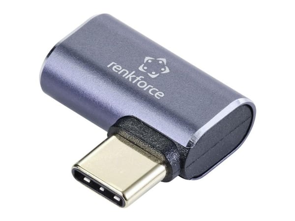 Renkforce RF-5245272, USB-C, USB-C, Sort, Grå