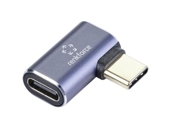Renkforce RF-5245272, USB-C, USB-C, Sort, Grå