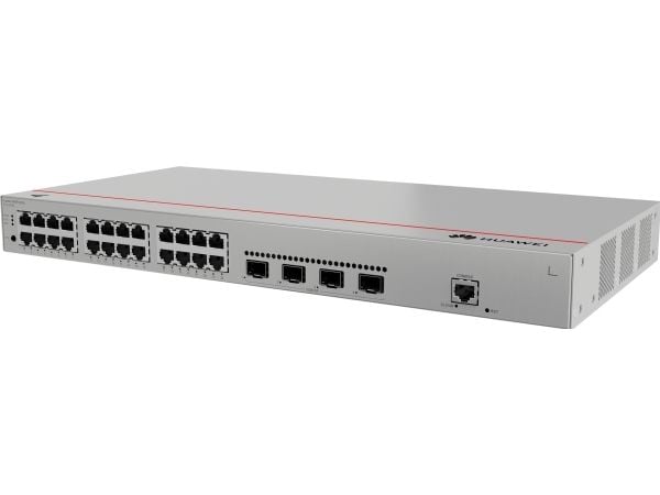 Huawei eKitEngine S310 Series S310-24T4X - Switch - L2+ - Styrt - 24 x 10/100/1000 + 4 x 1 Gigabit / 10 Gigabit SFP+ - front til side luftstrøm - r...