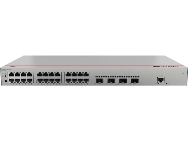 Huawei eKitEngine S310 Series S310-24T4X - Switch - L2+ - Styrt - 24 x 10/100/1000 + 4 x 1 Gigabit / 10 Gigabit SFP+ - front til side luftstrøm - r...