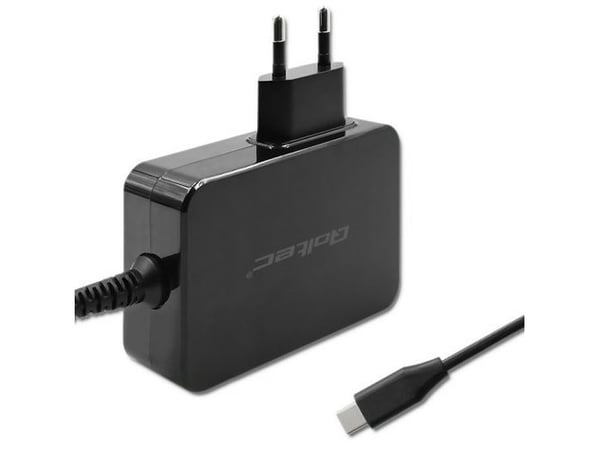 Qoltec lader GaN Power Pro lader | 1xUSB-C | 100W | 5-20V | 3-5A | Svart