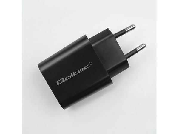Qoltec - Strømadapter - super quick, 5-12V, 1.67A - 20 watt - 3 A - PD (USB-C) - svart