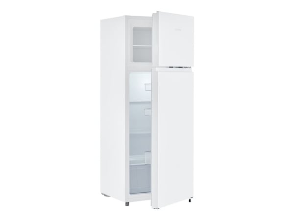 SEVERIN DT 8760 - Kjøleskap/fryser - toppfryser - bredde: 54.2 cm - dybde: 55 cm - høyde: 143.4 cm - 206 liter - Klasse E - hvit