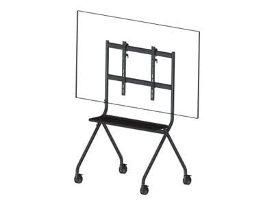 Vision VFM-F12 - Vagn - för LCD-display - stafflityp - stål - mattsvart - skärmstorlek: 55"-100"