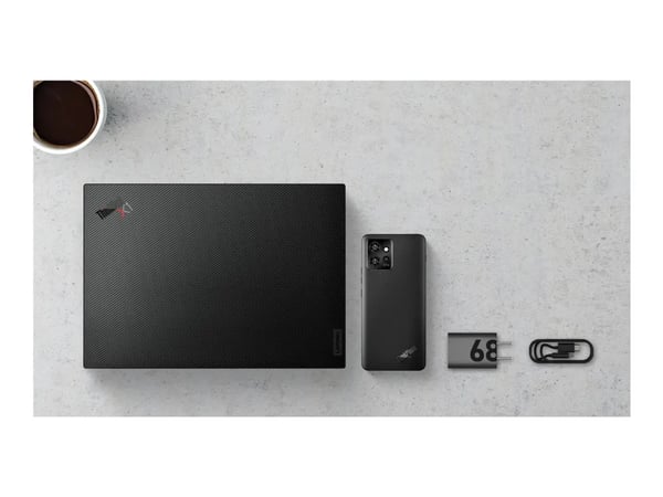 Motorola ThinkPhone - 5G smarttelefon - dobbelt-SIM - RAM 8 GB / Internminne 256 GB - pOLED display - 6.55" - 2400 x 1080 piksler (144 Hz) - 3x bak...