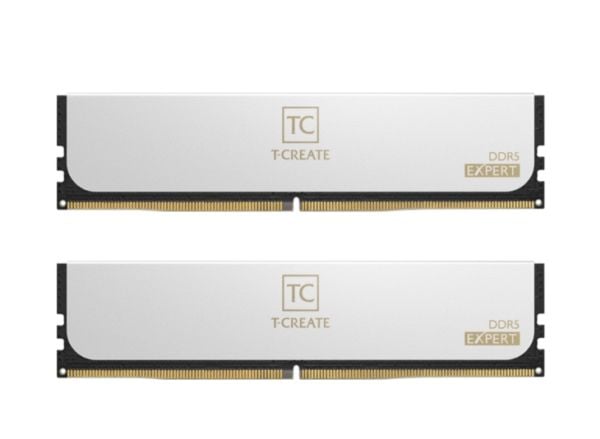 T-CREATE EXPERT - DDR5 - sett - 32 GB: 2 x 16 GB - DIMM 288-pin - 3000 MHz / PC5-48000 - CL30 - 1.35 V - ikke-bufret - on-die ECC - hvit