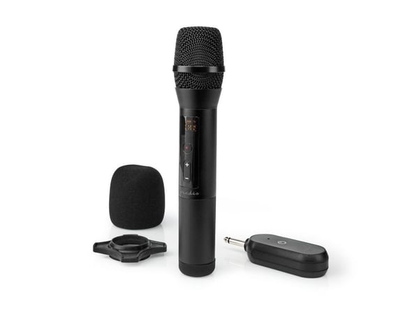 Nedis Microphones, Karaokemikrofon, -95 dB, 70 - 13000 Hz, 1000 O, Trådløs, 6.35 mm (1/4")