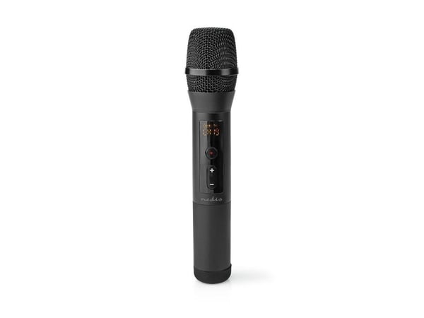 Nedis Microphones, Karaokemikrofon, -95 dB, 70 - 13000 Hz, 1000 O, Trådløs, 6.35 mm (1/4")
