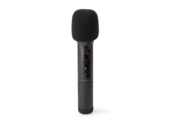 Nedis Microphones, Karaokemikrofon, -95 dB, 70 - 13000 Hz, 1000 O, Trådløs, 6.35 mm (1/4")